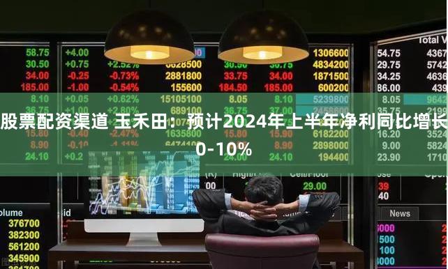 股票配资渠道 玉禾田：预计2024年上半年净利同比增长0-10%